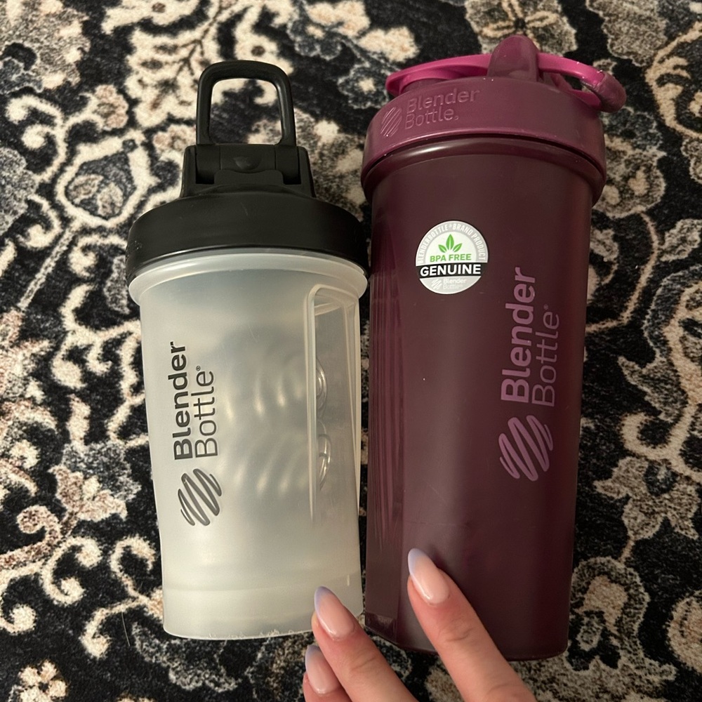 BlenderBottle Shaker Bottle Set - Black and Purple